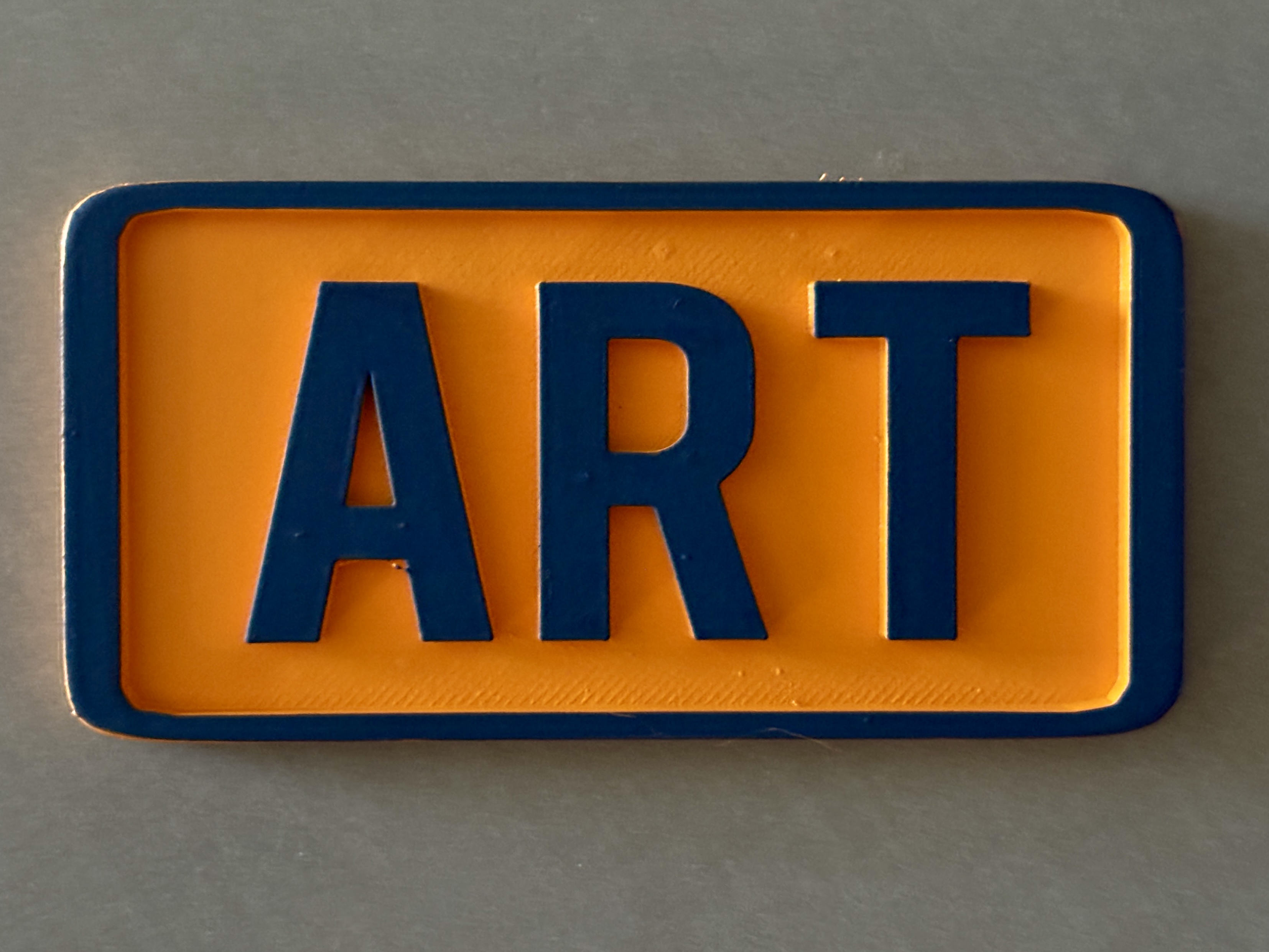 ArtBar orange and blue